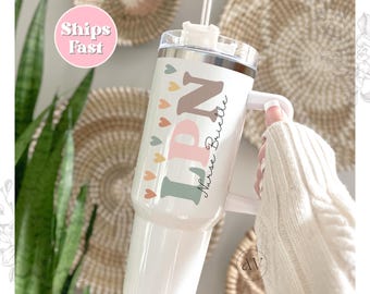 Custom Nurse 40oz Tumbler with Handle Personalized Nurse Appreciation RN Grad Gift LPN Gift for Nurse Tumbler Nurse Thank You Travel Mug