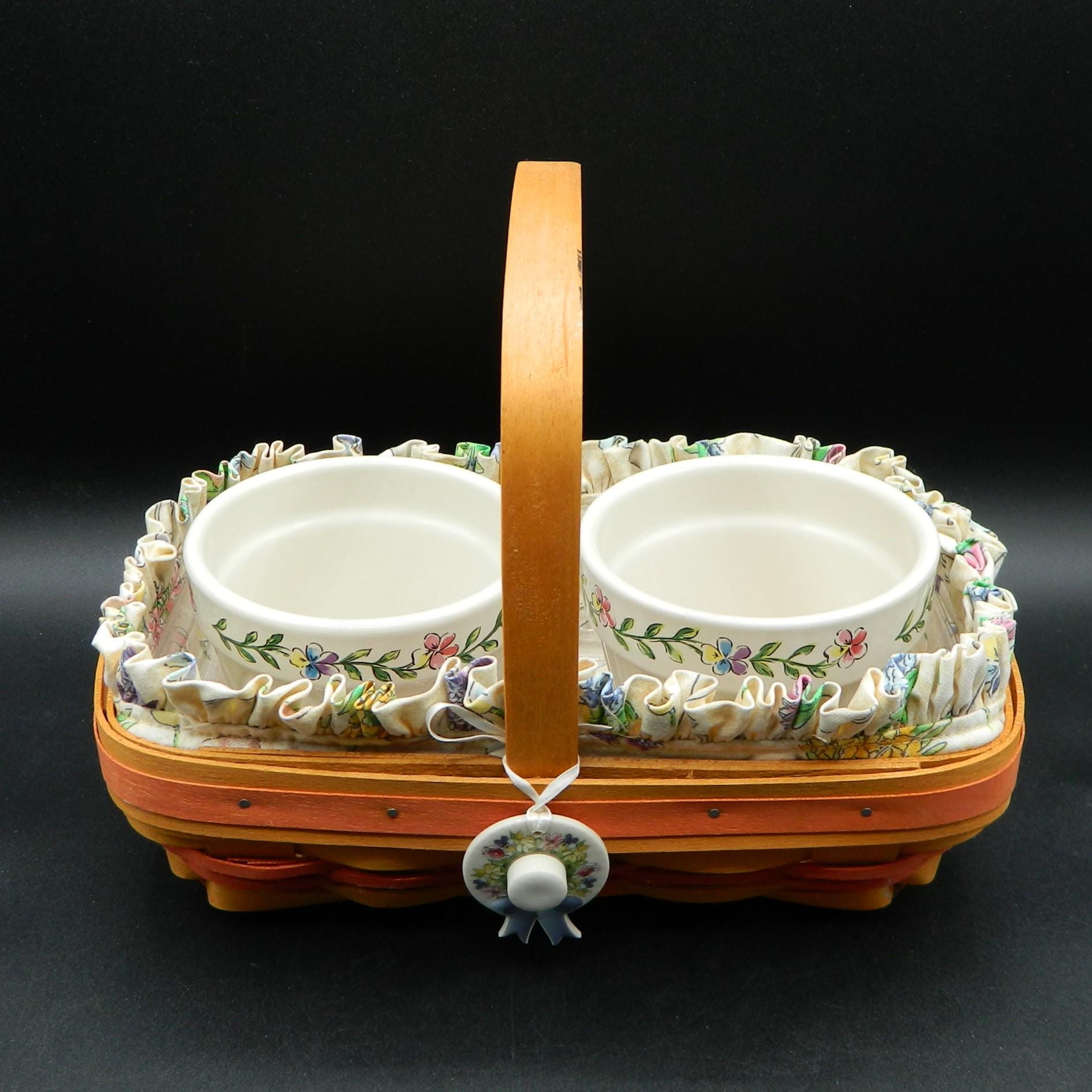 Longaberger Mother's Day 2000 Basket With Pots & Liner - Etsy Ireland