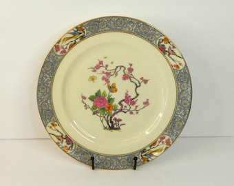 Platos llanos Lenox "Ming" de 27,6 cm (10,625") - Borde dorado - Sello dorado - Hechos en EE. UU.