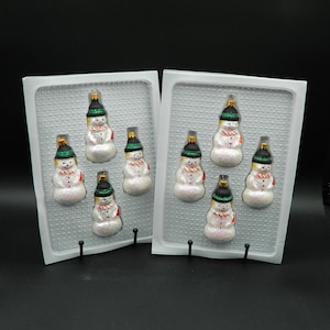 Glass Snowman Ornaments from Target 2002 Set of 8