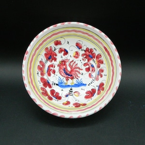 Bol coq rouge Orvieto 7,5 po. Deruta Italy