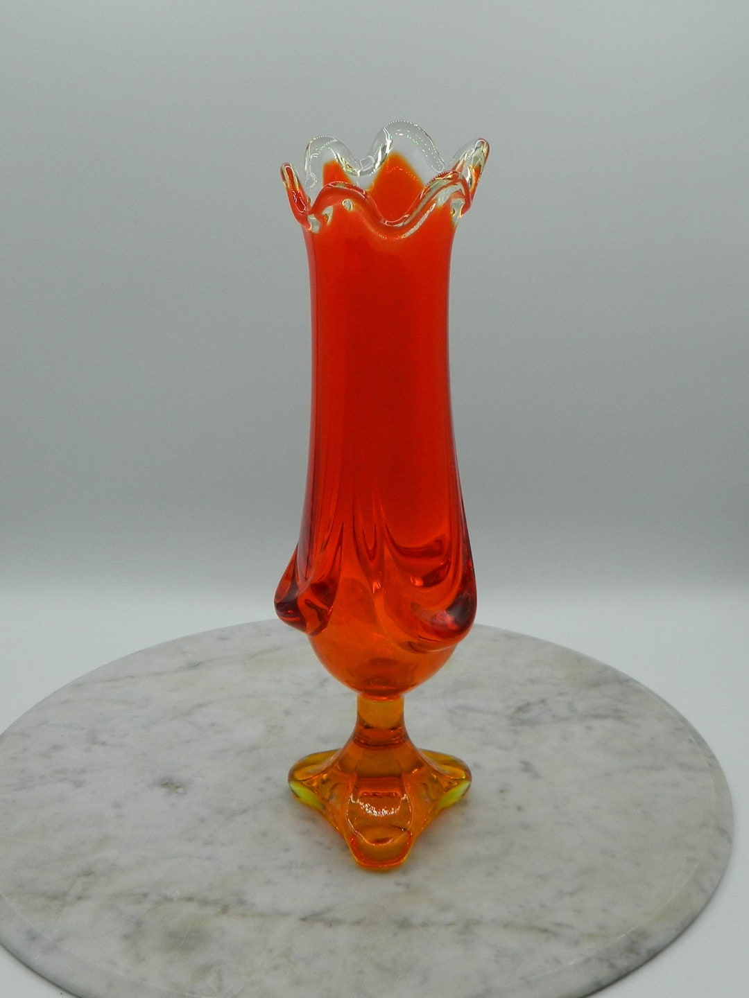 華道道具 花入 姜寿華 カン スウ ファ作 N208SH Viking MCM Persimmon Epic Drape 12