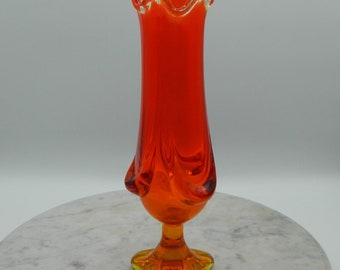 Viking MCM Persimmon Epic Drape 12" Swung Vase