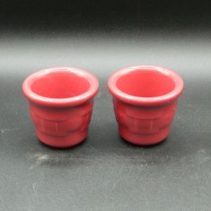Longaberger Pottery Woven Traditions Votive Candleholder Set of 2