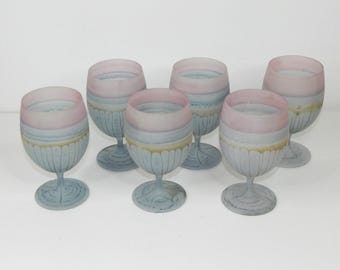 Schott Zwiesel Reuven Art - Copas de cristal esmerilado de 4,75 pulgadas de alto, juego de 6