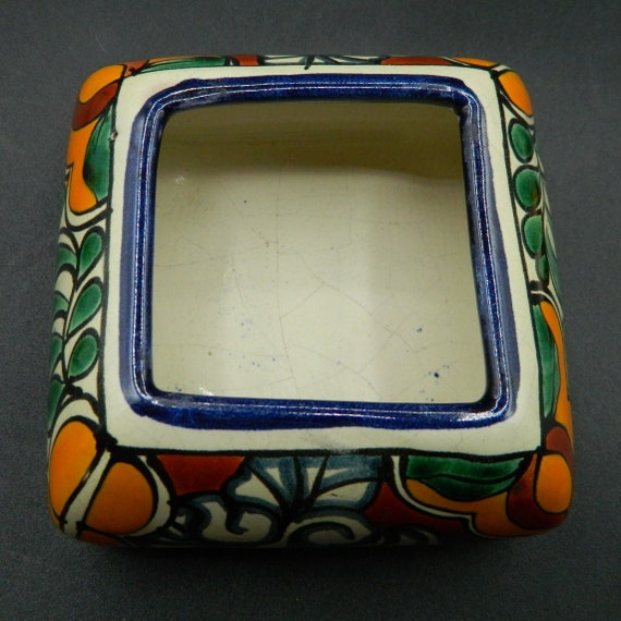 Mexican Pottery Trinket Box with Lid - image 9
