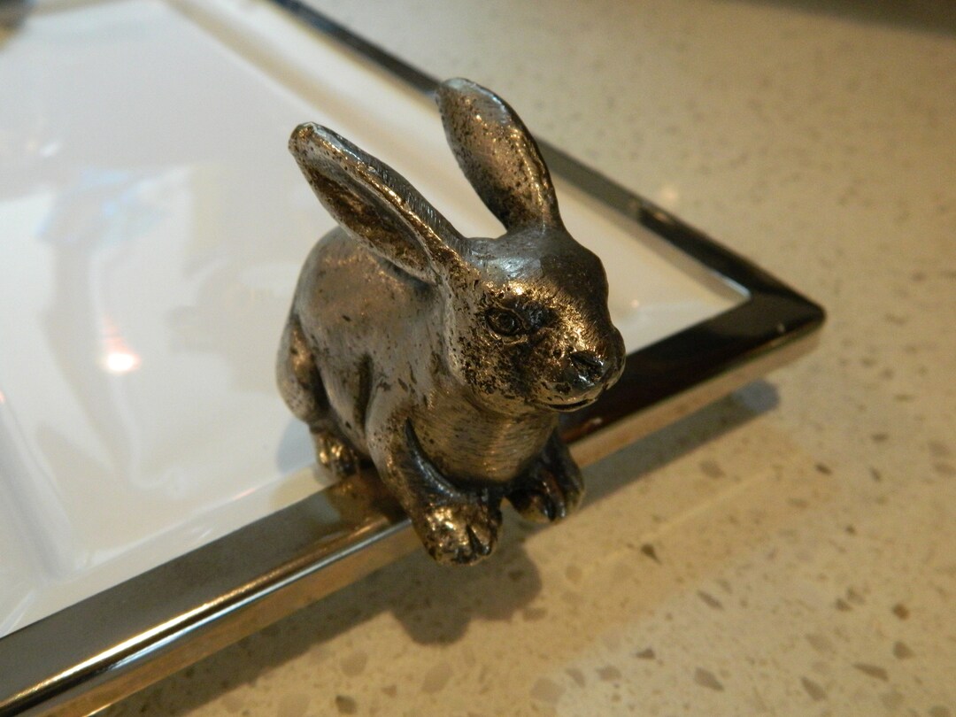 Pottery Barn Tray With Bunny Handles Etsy