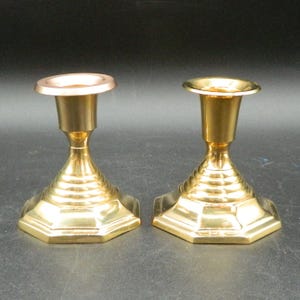Brass Candleholders 3.25&quot;H, sold individually