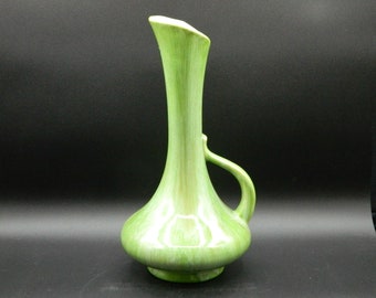 Royal Haeger Green Drip Ewer Pitcher Vase