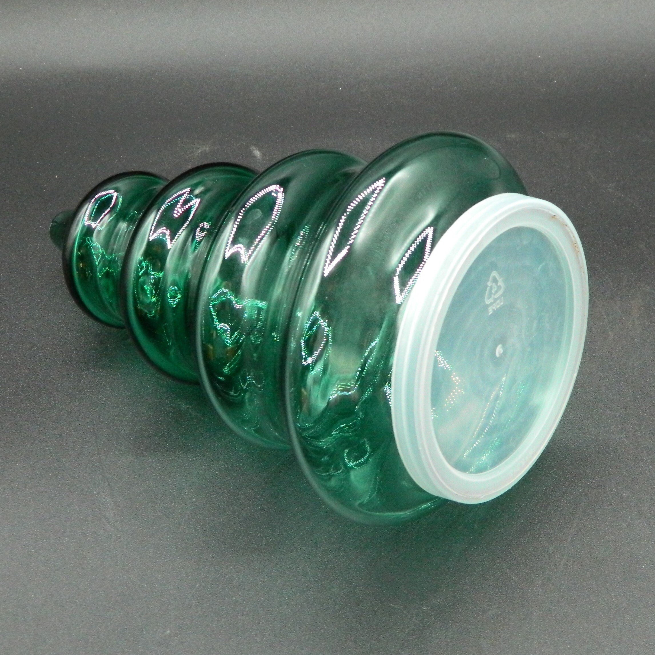 Libbey Green Glass Christmas Tree Candy Dish Etsy