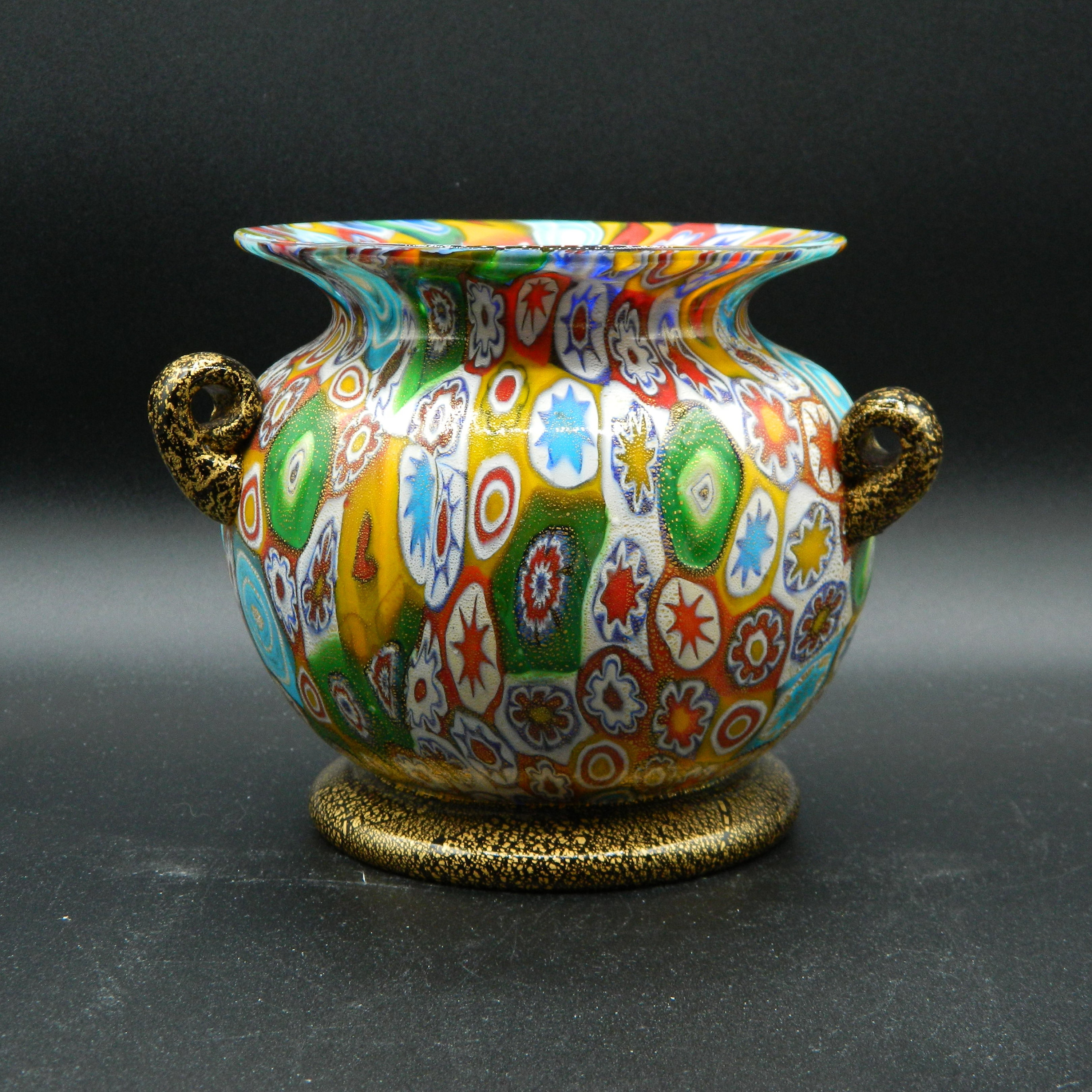 ムラーノ ミッレフィオーリ 花瓶 高さ 5 インチ - Etsy 日本