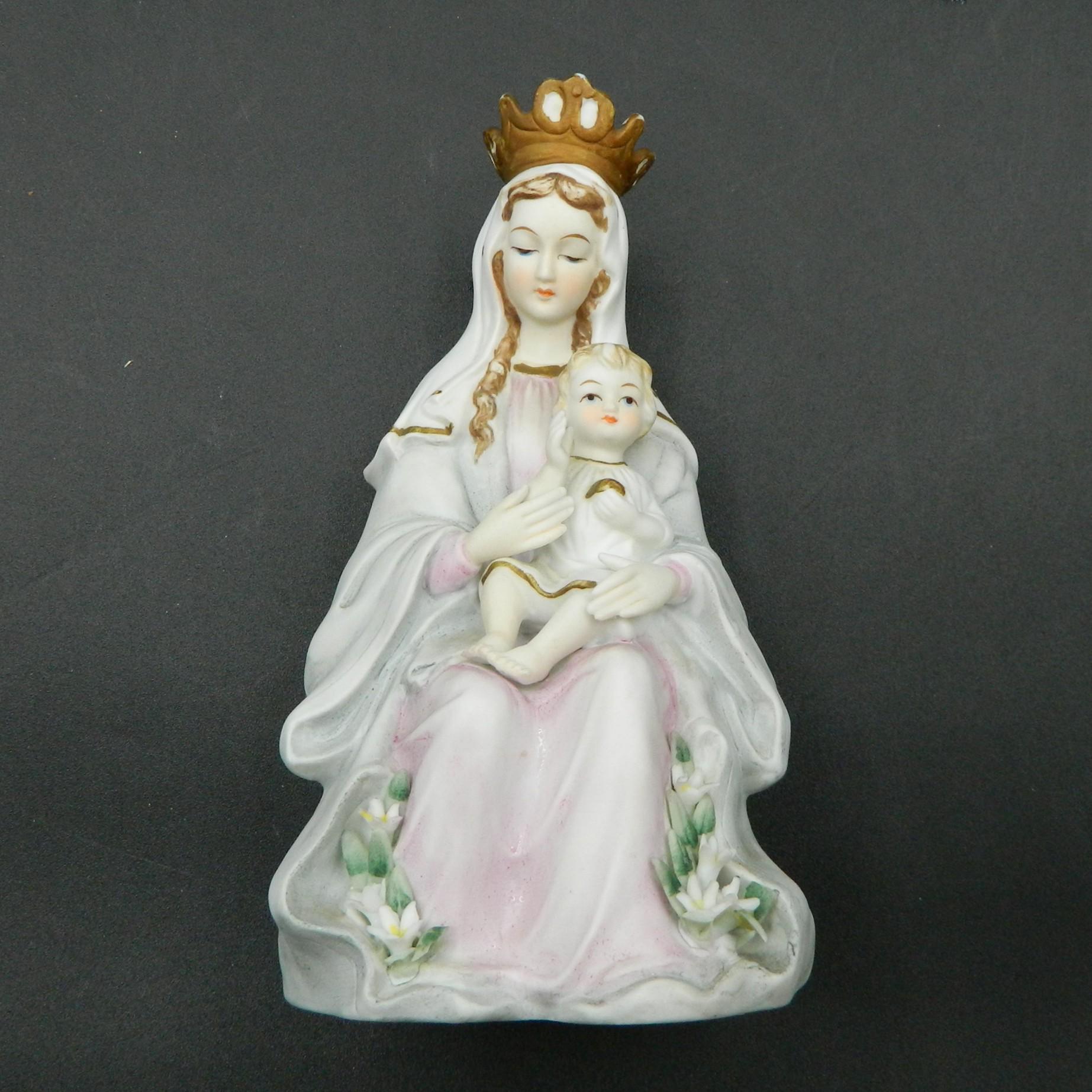 レフトン ビスク磁器製 聖母子像 KW2583 高さ6.5インチ、1969年製