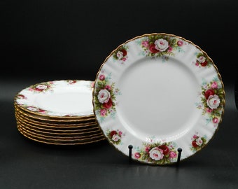 Royal Albert Celebration Salad Plates, England ca. 1970