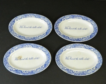Copeland Spode Blue Italian „Kto spalił obrus?” Naczynia – sprzedawane pojedynczo