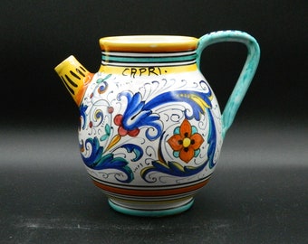 Deruta Floral Pitcher Teapot