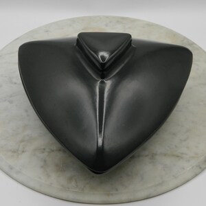 Charcoal Grey MCM Covered Divided Casserole Dish