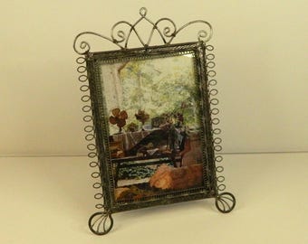 Elias Artmetal American Sterling Pewter Ornate Vintage Frame- 4