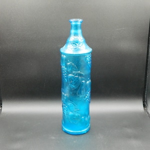 Empoli Glass MCM Blue Wine Genie Bottle Decanter 15&quot;H, no stopper