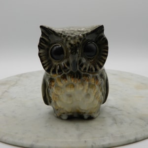 Horned Owl Ceramic Figurine from Howard Pierce 5.25"H