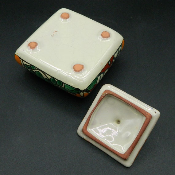 Mexican Pottery Trinket Box with Lid - image 7