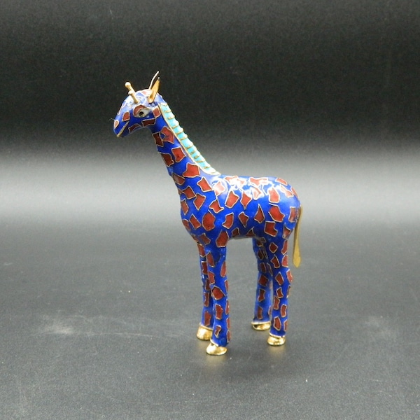 Cloisonne Giraffe Figure 5"H