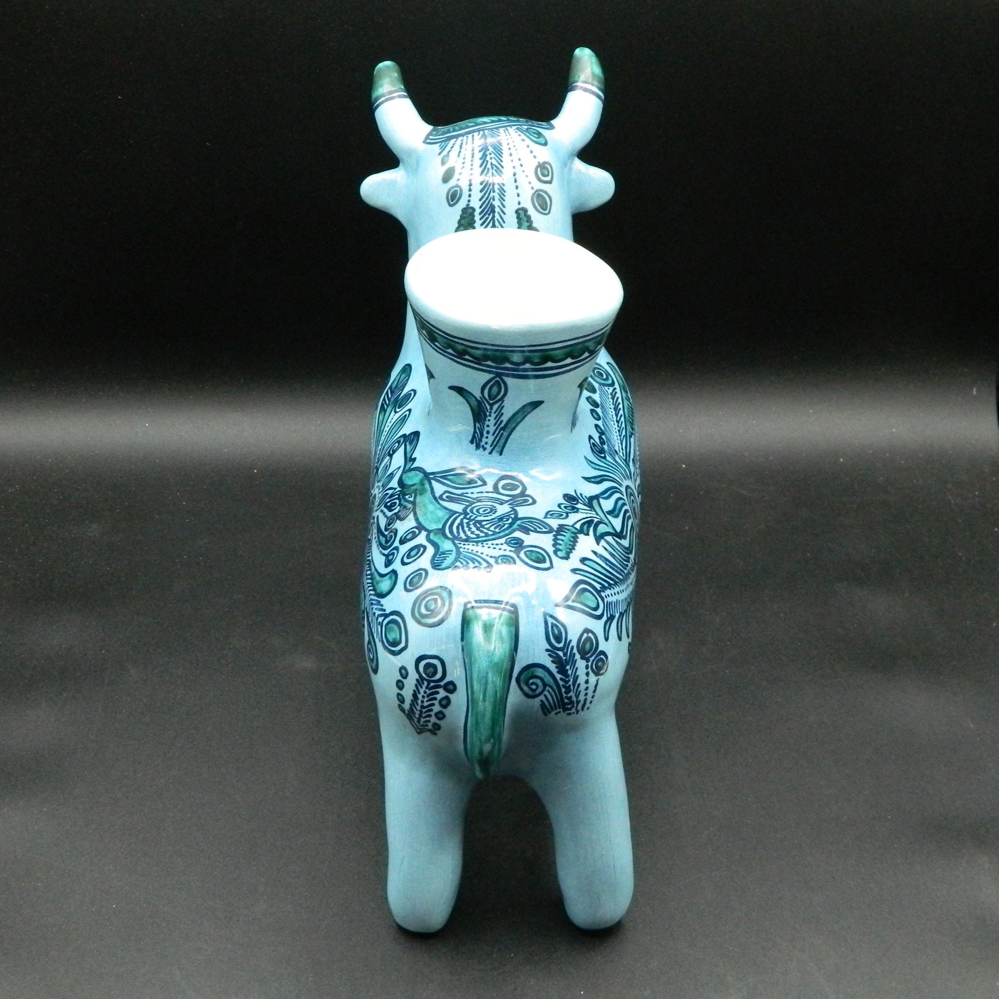Felix Tissot Taxco Mexico Fantasia Figural Bull Vase 1960-1970