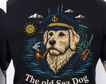Camiseta Old Sea Dog, Regalos de pesca para papás, Camisas de pesca para hombre, Camisa de pesca para abuelo, Regalo del Día del Padre