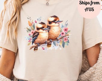 Kookaburra T-Shirt, Australia Day T-Shirt, Australiana T-Shirt, Australian Birds, Australian Birdlife, Kookaburra Art, Kookaburra Gift