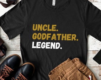 Camiseta de Padrino, Camiseta de la Leyenda del Tío Padrino, Camiseta de Padrino, Camiseta de Promoción de Tío, Propuesta de Padrino, Regalos de Padrino, Camiseta de Tío