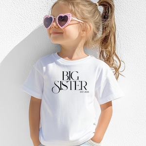 Big Sister T-Shirt, Big Sister Announcement, Big Sister Gift, Pregnancy Announcement Shirt, I&#39;m Going To Be A Big Sister, Promoted To Sister