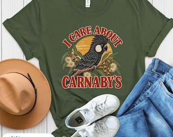 Carnaby's Black Cockatoo Shirt, Western Australia Birds, Bird Tshirt, Birding Gift
