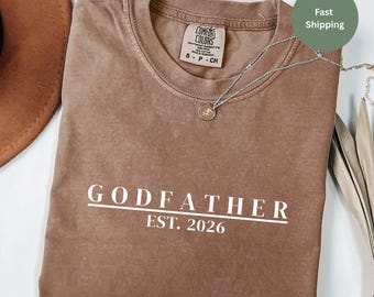 Godfather Proposal, Godfather Shirt, Gifts For Godfathers, Baby Announcement, Gift For Him, Godfather Promotion, Personal Gift For Godfather