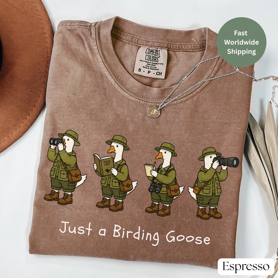 Birding Shirt, Birding Goose Tshirt, Bird Watching Gifts, Gift for ...