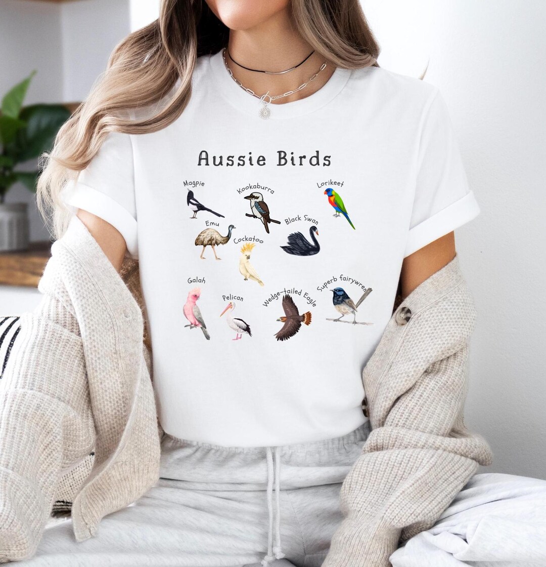 Australian Birds Shirt, Nature Lover, Aussie Birds, Bird Watcher Shirts ...