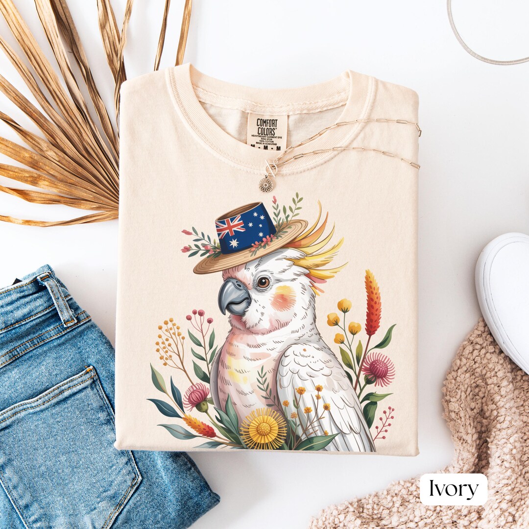 Australian Cockatoo Shirt, Australia Day Tshirt, Australia Bird Lovers ...
