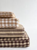 Custom Striped Window Seat Cushion with Foam, Washable & Durable