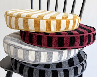 Custom Round Cushion for Chairs, 2" - 3"- 4" thickness