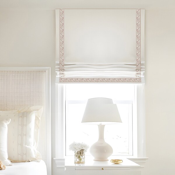 Roman Shade With Trim Etsy