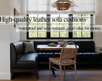 High-Quality Leather Seat Cushions, Backrest Cushions or Bench Cushions, with Customizable Thickness