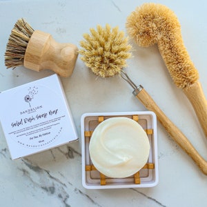 Sustainable Kitchen | Zero Waste Cleaning | Solid Dish Soap Bar | Dish Brush | Bottle Brush | Natural Dish Soap | Bamboo Brushes | Dish Soap