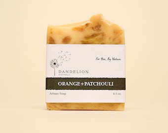 Patchouli Soap Bar | Orange Soap | Turmeric Soap Bar | Homemade Soap | Natural Soap Bar | Cold Process Soap | Shea Butter Soap | Vegan Soap