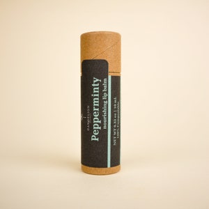 Peppermint Lip Balm | Chapstick | Lip Butter | Eco Friendly Lip Balm | Tallow Lip Balm | Shea Butter Lip Balm | Beeswax Lip Balm