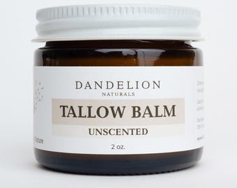 unscented tallow balm | tallow face cream | face cream with tallow | face cream organic | grass fed tallow