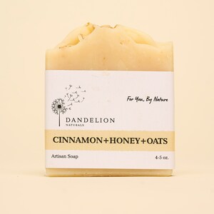 Honey and Oat Soap | Cinnamon Soap Bar | Oatmeal Soap Bar | All Natural Soap Bar | Honey Soap