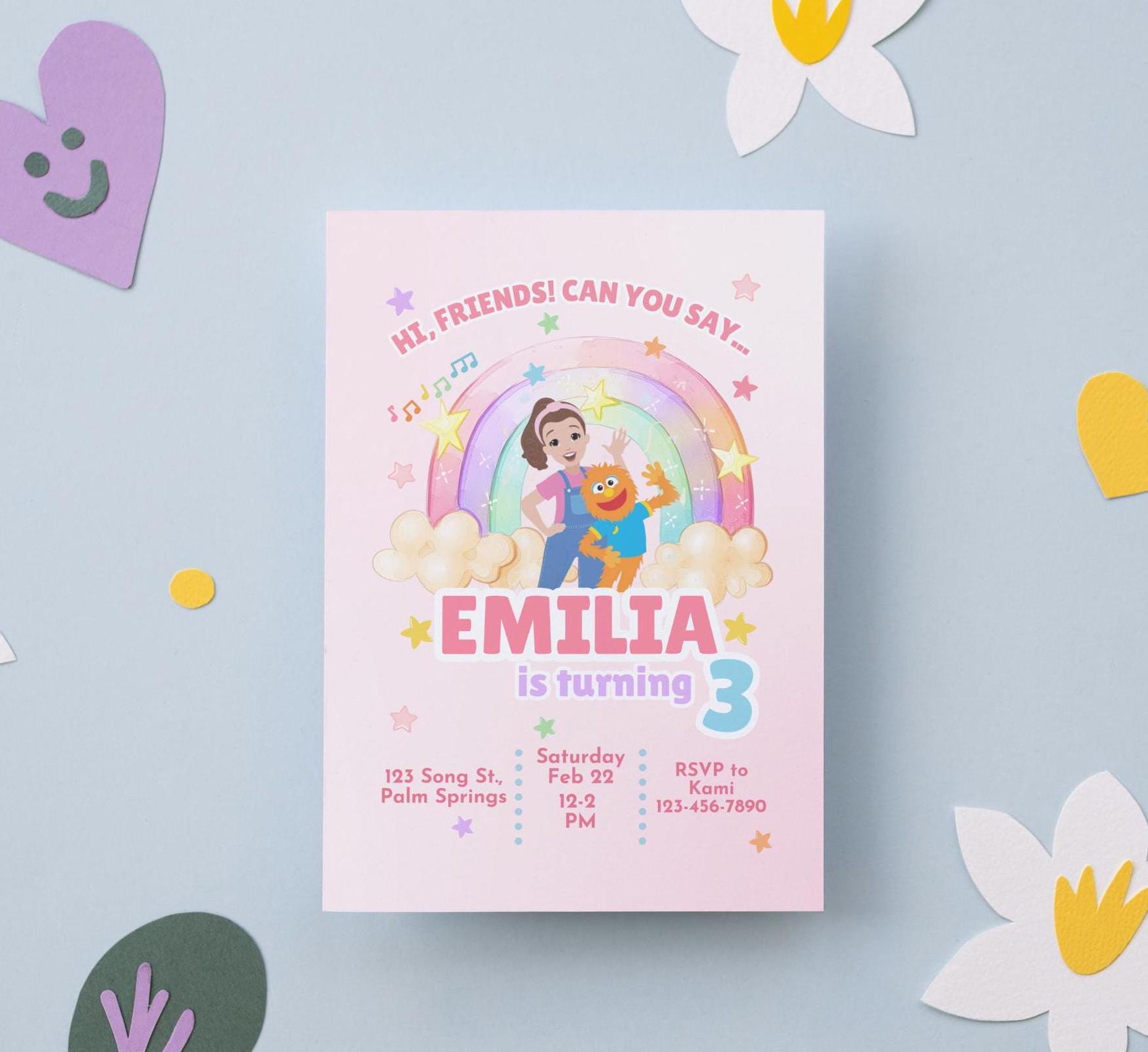 Ms Rachel Invitation, Ms Rachel Birthday Invitation, Digital Invitation ...