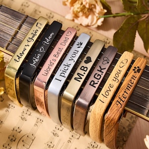 Personalized Guitar Capo,Guitar Gift,Custom Engraved Capo,Musician Gifts,Guitar Accessories,Metal Guitar Capo,Valentines Gift for Guitarists