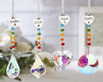 Rainbow bridge pet personalized,Sun catcher,Pet Memorial Gift,personalized Dog Memorial Gifts,dog/cat/pet remembrance,Rainbow Bridge Gifts