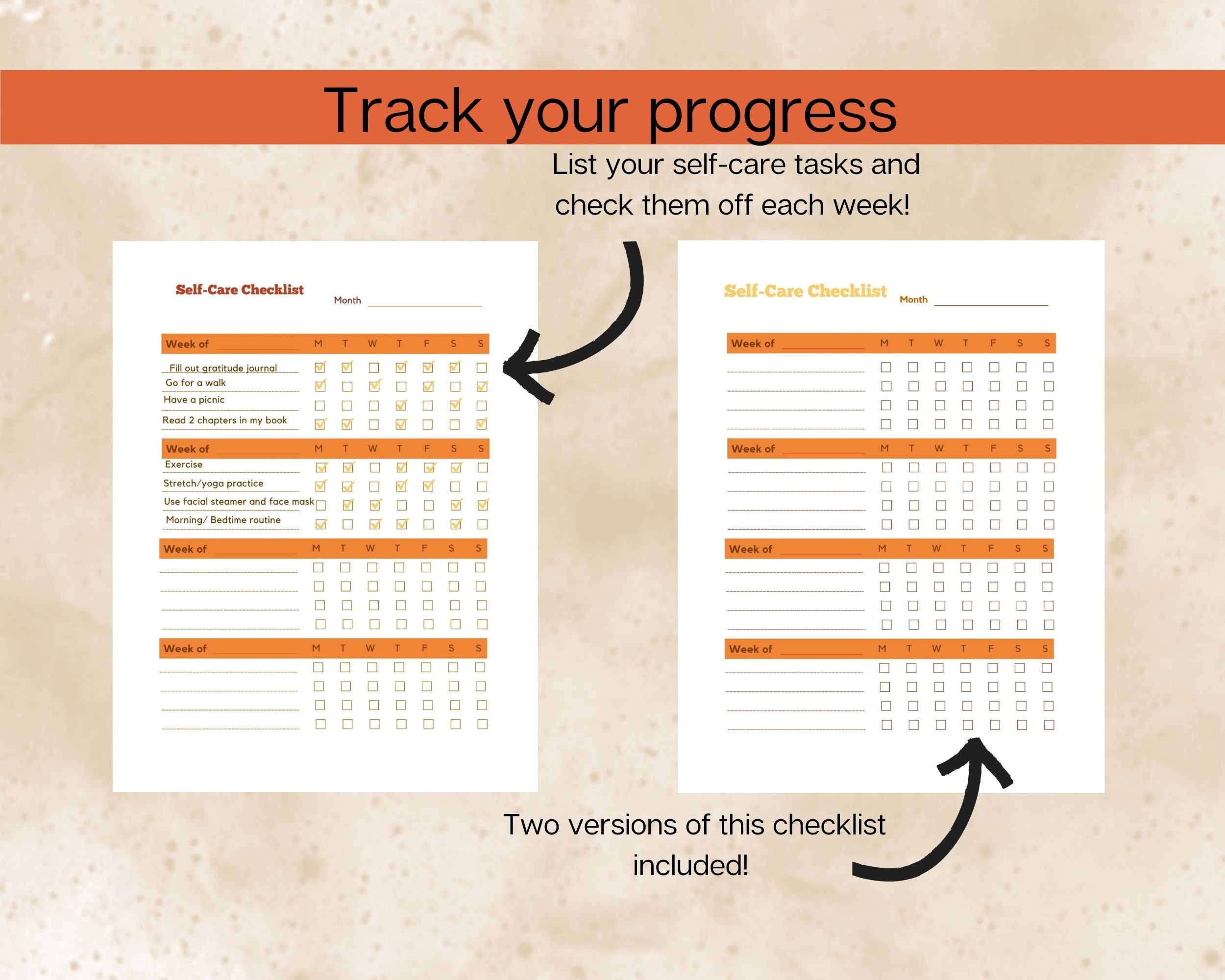 Well Being Checklist.pdf Self-care Planner Checklist for Mental Health and Wellness, Daily Well ...