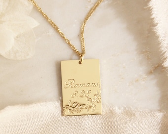Romans 8:28 Necklace, Romans 8 Necklace, Christian Faith Jewelry Gift, Scripture Necklace, Christian Jewelry, All Things Work For Good