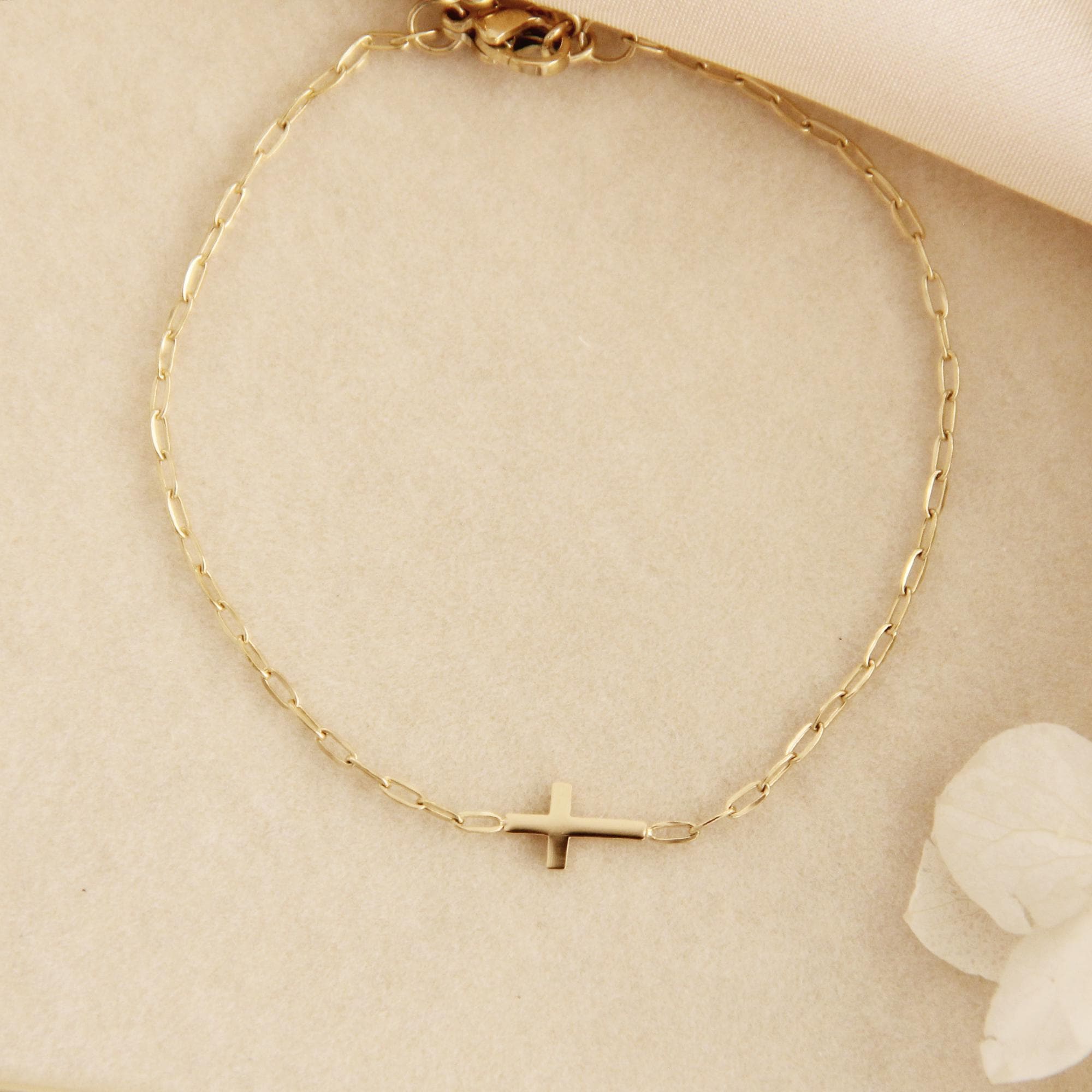 Tiny Cross Bracelet